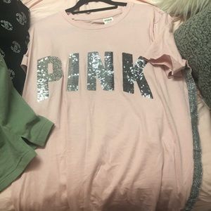 Pink victoria secret shirt